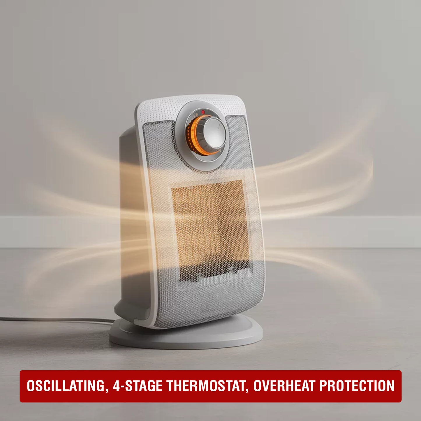 Ceramic Fan Heater – Electric Bathroom Ceramic Space Heater with Fan