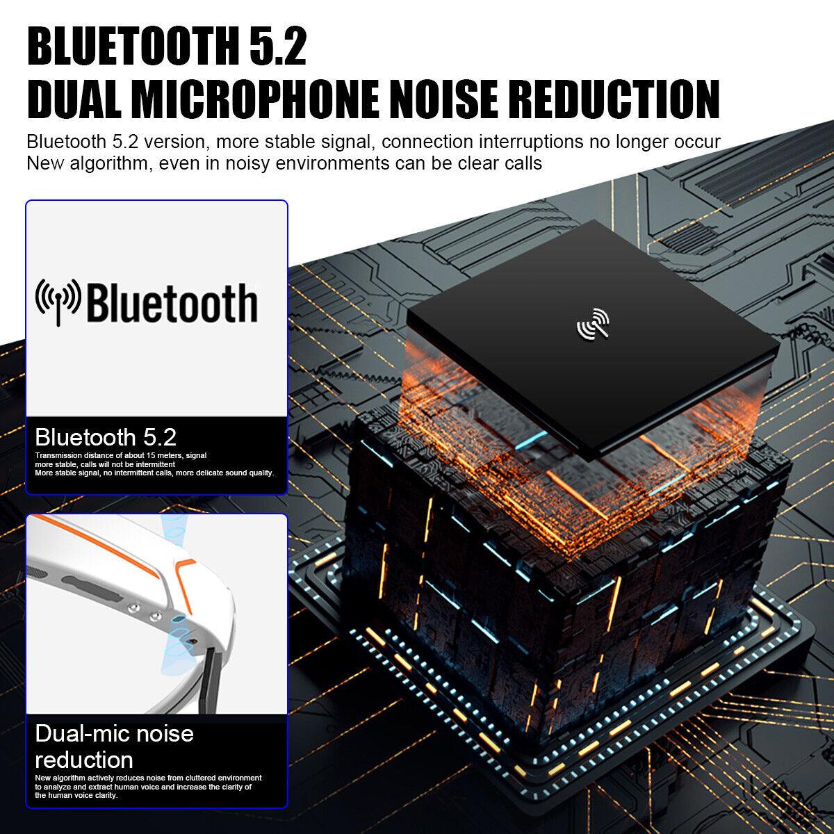 Smart Cycling Glasses - Bluetooth Headset With Sunglass, Cycling Bicycle Smart Glasses Bluetooth Audio Sunglasses / Open Ear Headphones