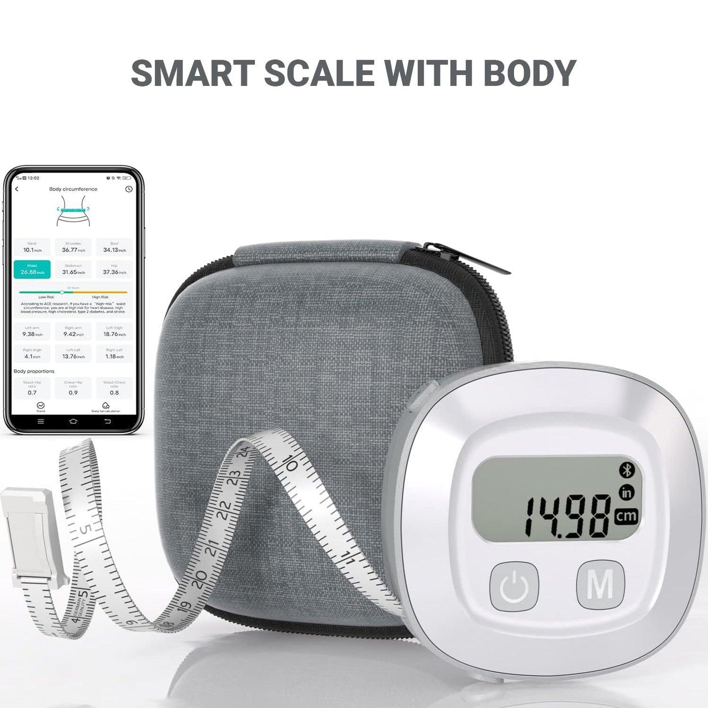 Body Measurements Tape - Body Tape Measure, Tool for Monitoring Body Fat, Measuring Tape for Body