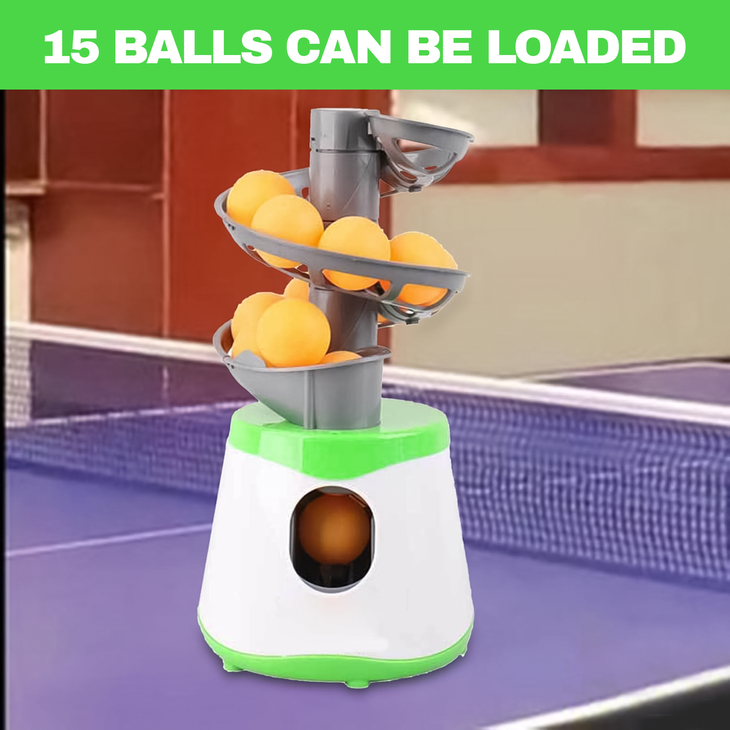 Table Tennis Robot Machine – Smart Ping Pong Trainer for Solo Practice and Drills