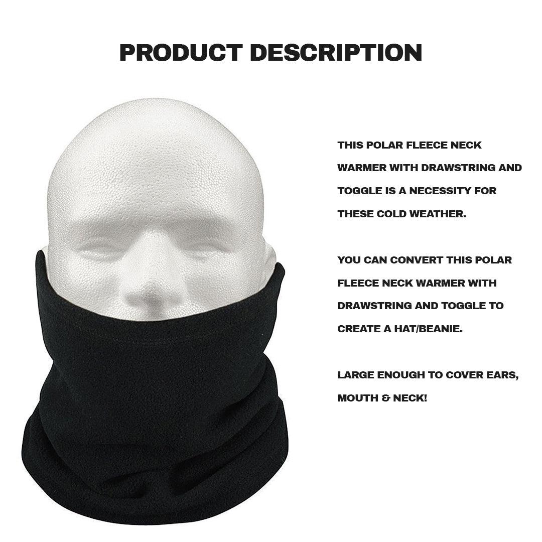 Fleece Neck Warmer - Snood Neck Warmer Scarf Men Winter Thick Fleece Thermal Windproof Balaclava Mask