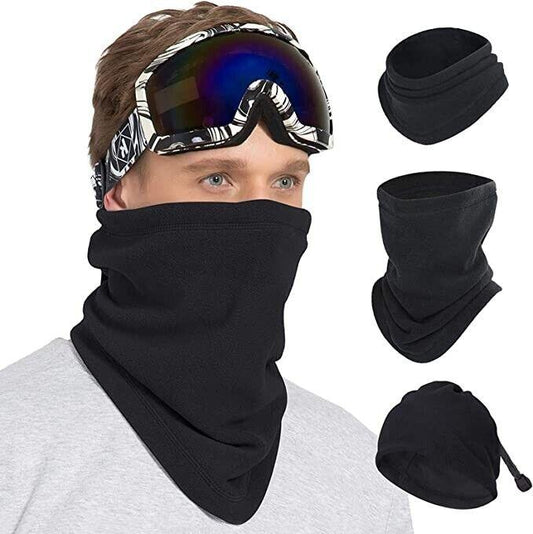 Fleece Neck Warmer - Snood Neck Warmer Scarf Men Winter Thick Fleece Thermal Windproof Balaclava Mask