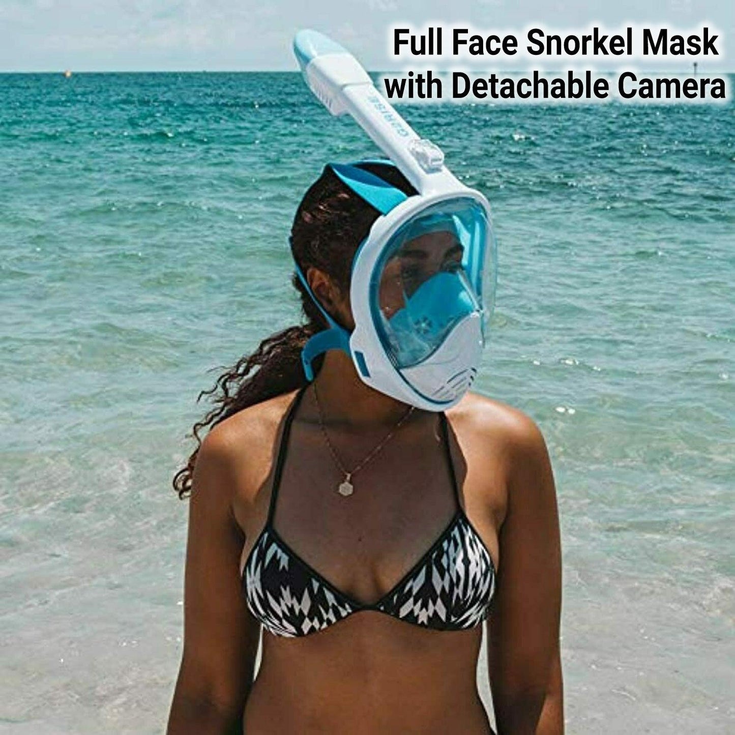 Full Face Snorkel Mask - Swimming Mask Scuba Set Full Anti-fog Diving for Adults or Kids With Upgraded Safety Breathing System