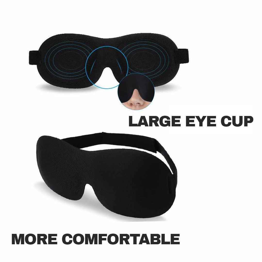 3D Eye Mask - Eye Mask Soft Padded 3D Sleep Sponge Masks Cover Travel aid Rest Blindfold Shade