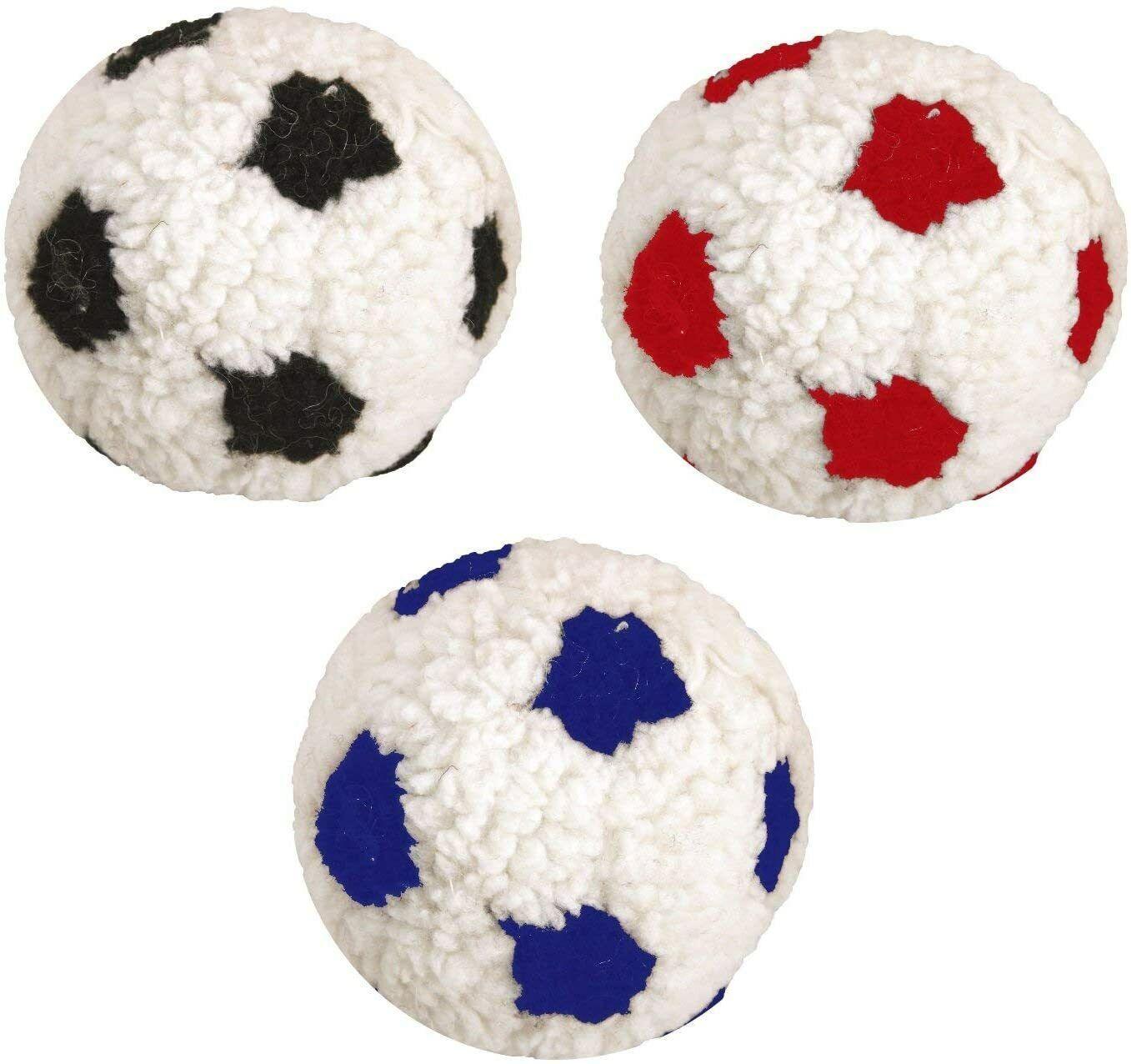 Footballs for Dogs - 23cm Stuffed Plush Dog Puppy Soft Squeaky Football Toy
