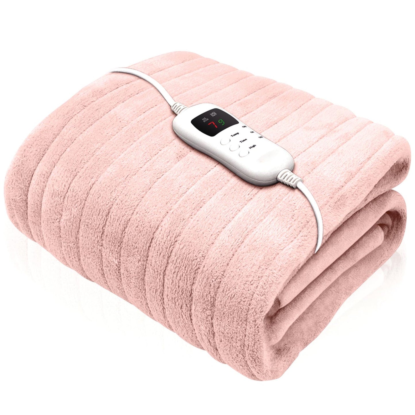 King Size Electric Blankets - 3 Heat Settings Single Double King Size Super Soft Cosy Fleece Blanket