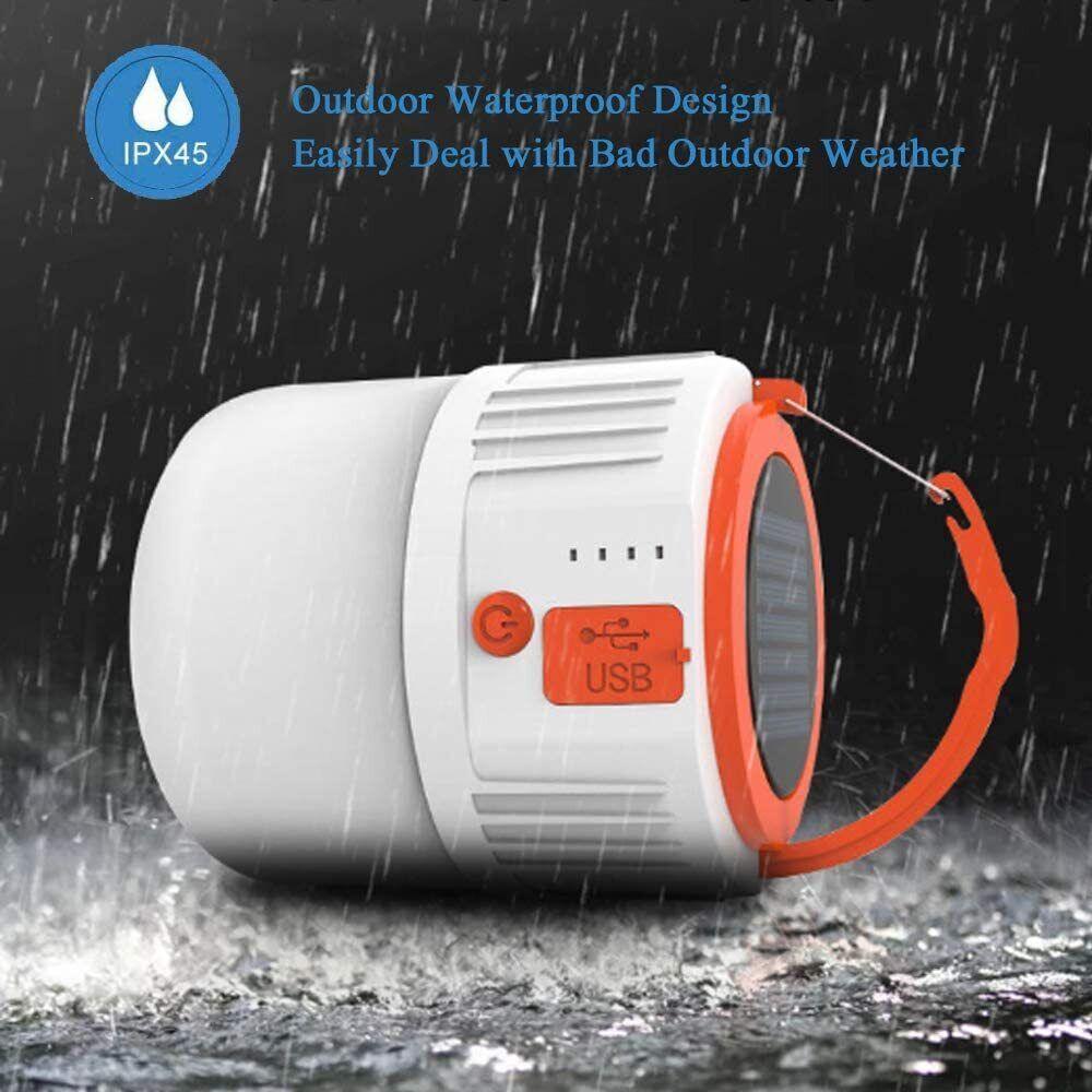 Lights for Camping Tents - Solar 42LEDs Camping Light Tent Lamp USB Rechargeable Lantern Flashlight UK