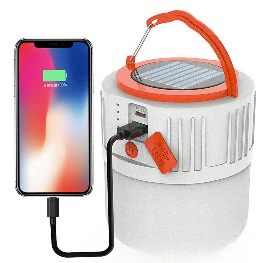 Lights for Camping Tents - Solar 42LEDs Camping Light Tent Lamp USB Rechargeable Lantern Flashlight UK