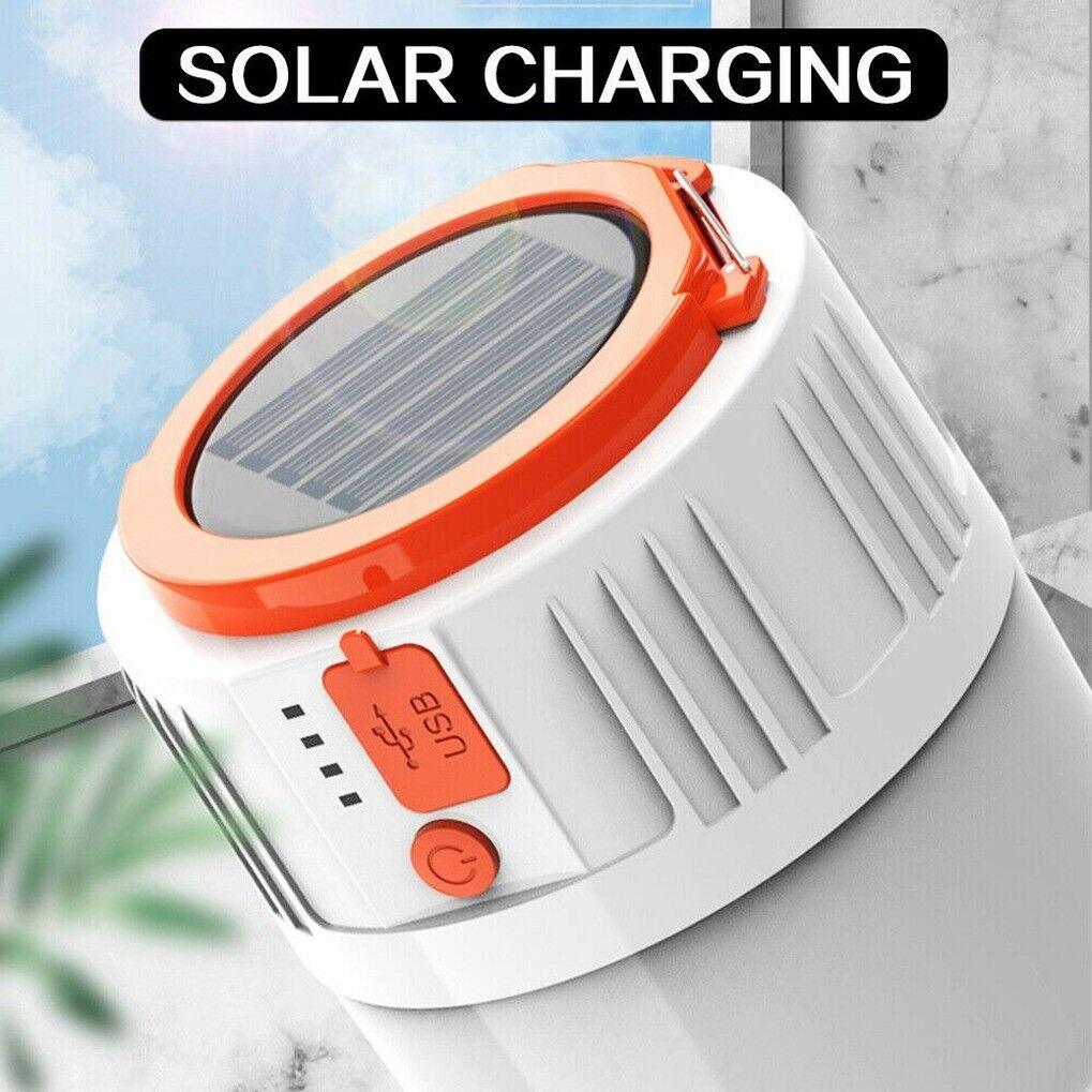 Lights for Camping Tents - Solar 42LEDs Camping Light Tent Lamp USB Rechargeable Lantern Flashlight UK