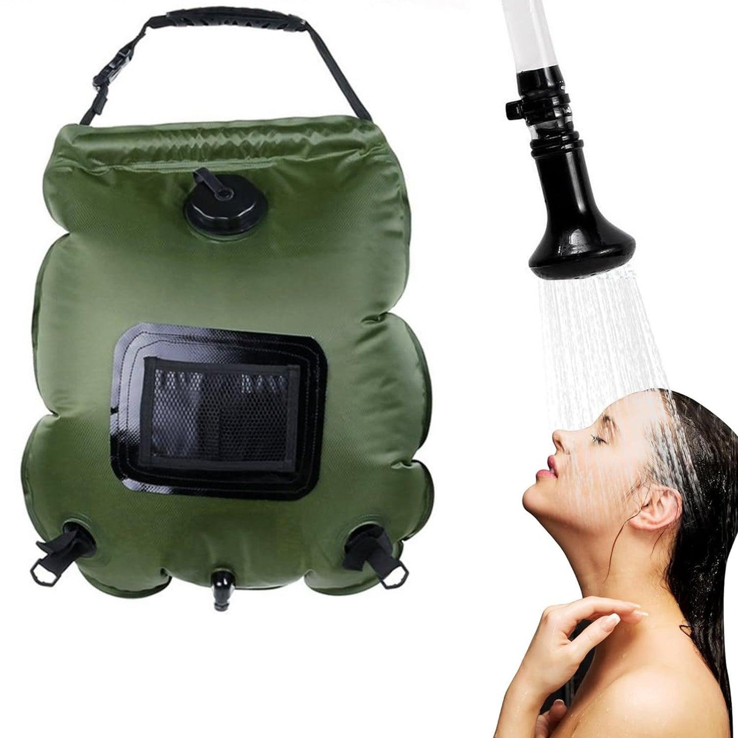 Solar Power Camping Shower - Portable Shower Camping Hiking Solar Shower Bag Outdoor Heating Bathing Shower