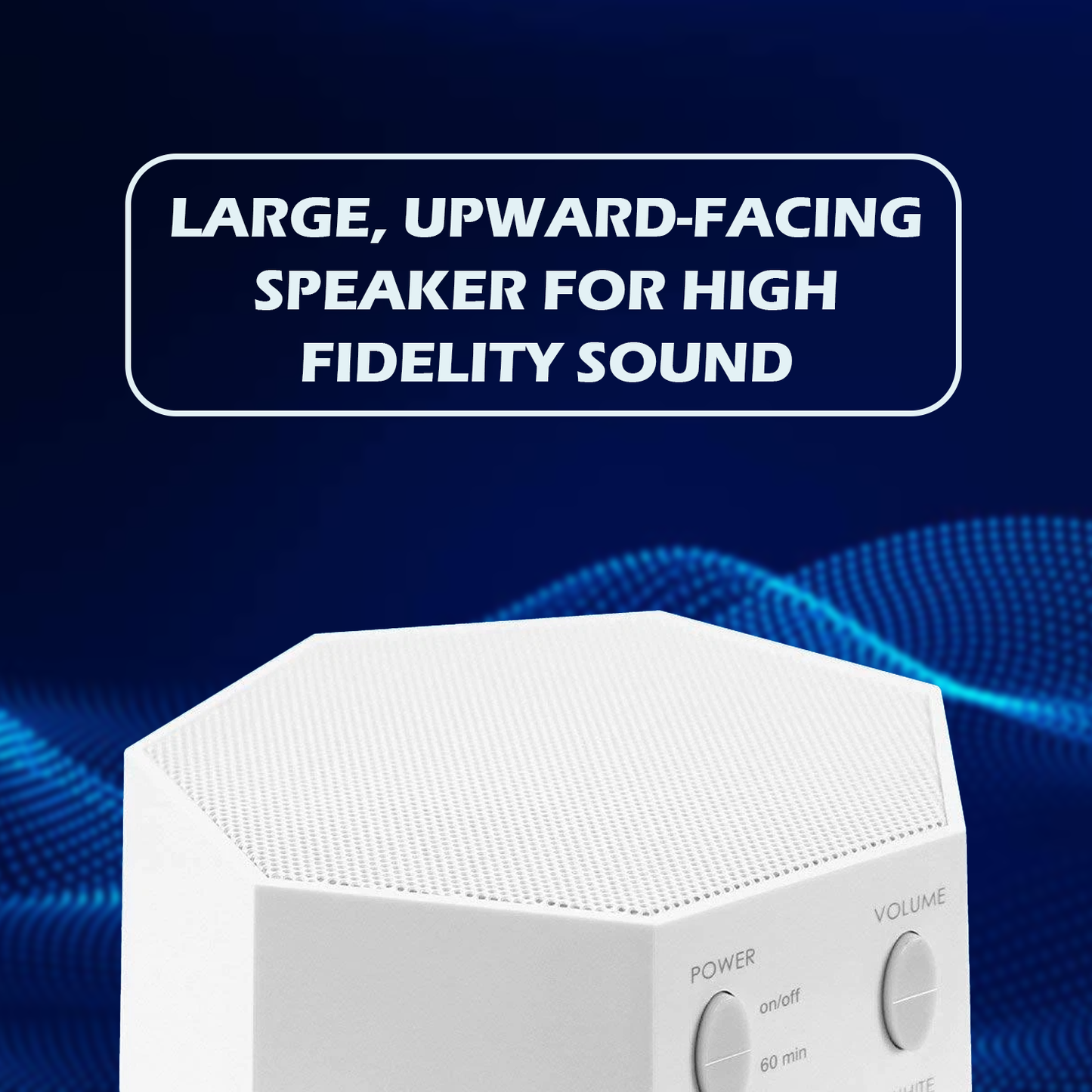 White Sound Machine – Portable Sleep Sound Device with 10 Soothing Sounds & Timer