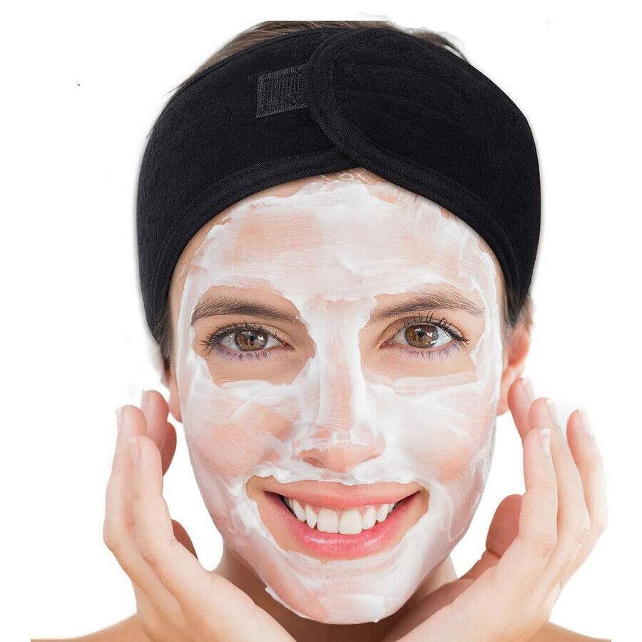 Spa Facial Headband - Make up Hair Band Terry Cloth Headband Stretch Towel for Sport Yoga Shower