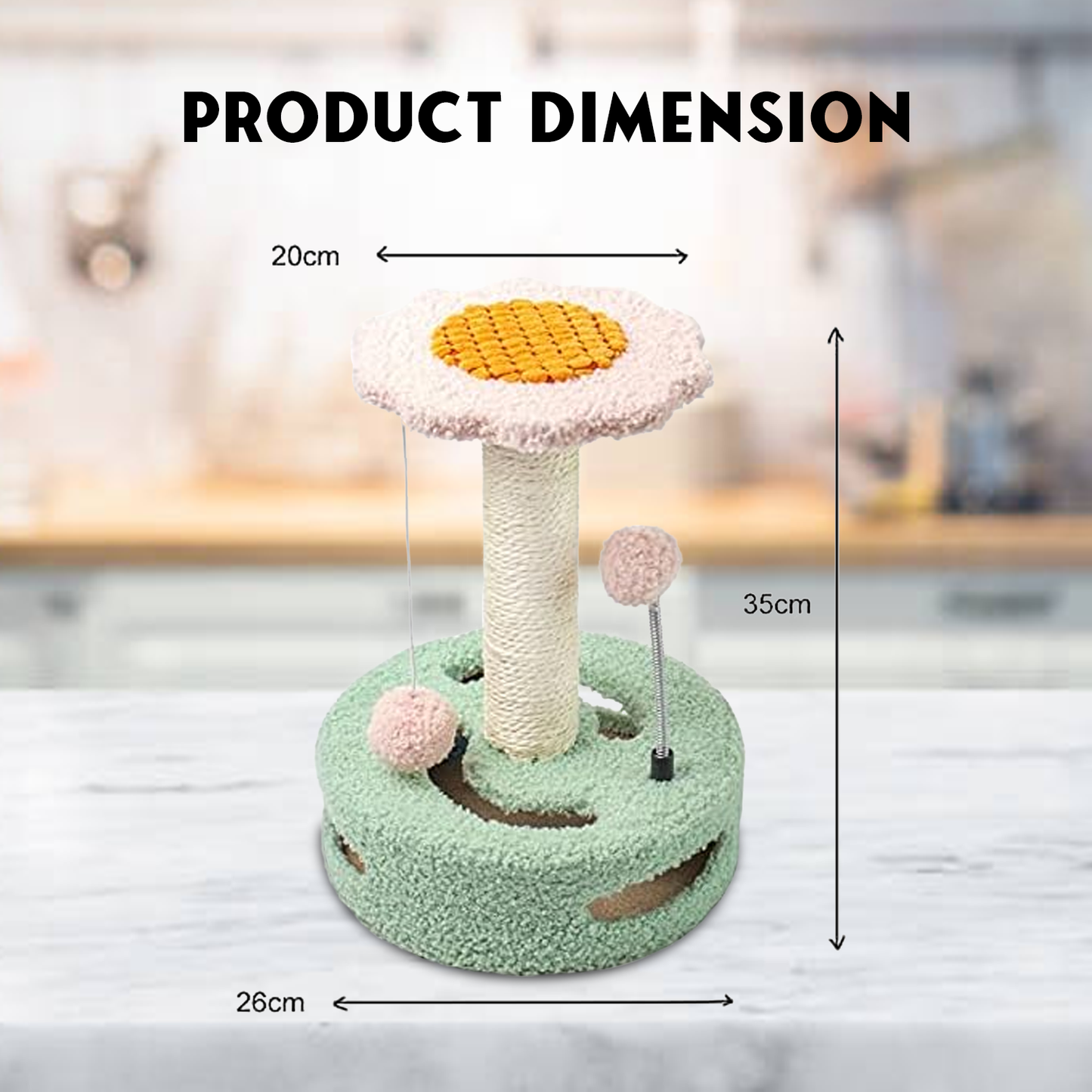 Large Cat Tree – Multi-Level Climbing Frame with Scratching Posts & Cozy Perches