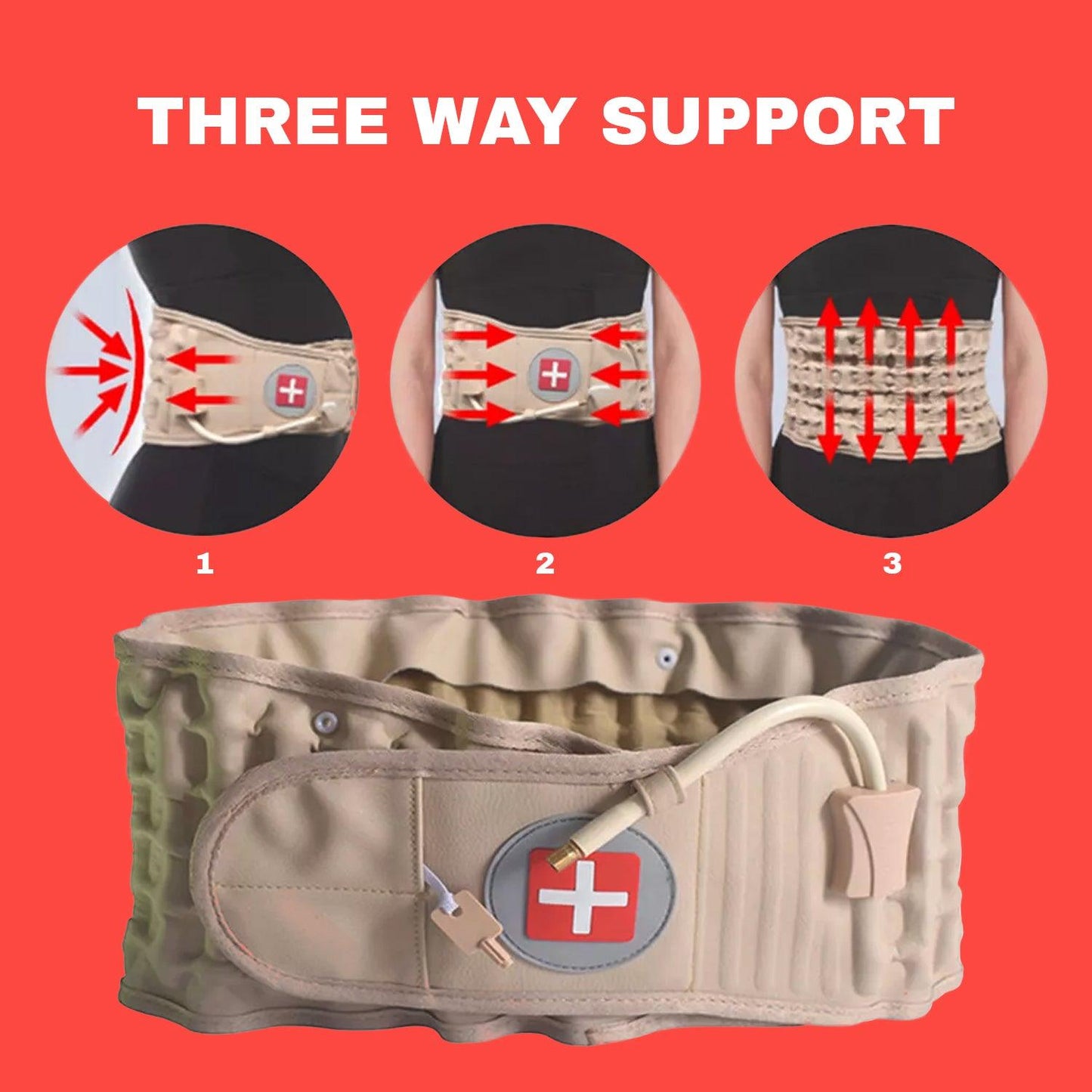 Lumbar Support Belt - Pain Relief Lower Back Spine Decompression Belt Back Brace
