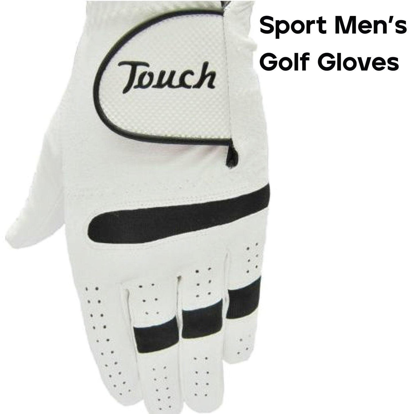 Golf Gloves Left Hand - Mens Golf Gloves Left Hand Right Leather Cabretta With Ball Marker Value Pack, Golf Gloves Men All Weather Soft Comfortable