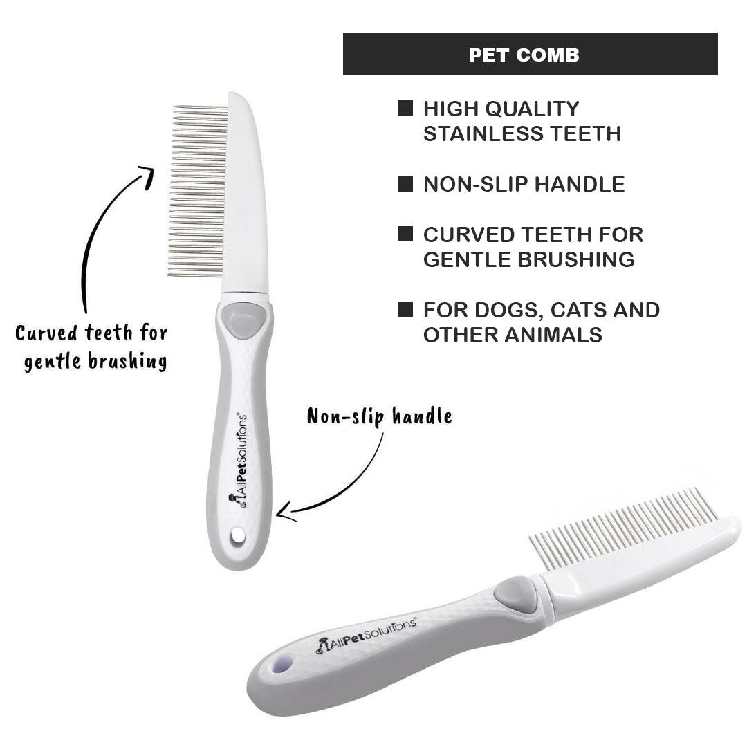 Grooming Brush for Dogs - All Pet Solutions Dog Puppy Cat Pet Grooming Comb, Slicker Brush, Dematting Tool