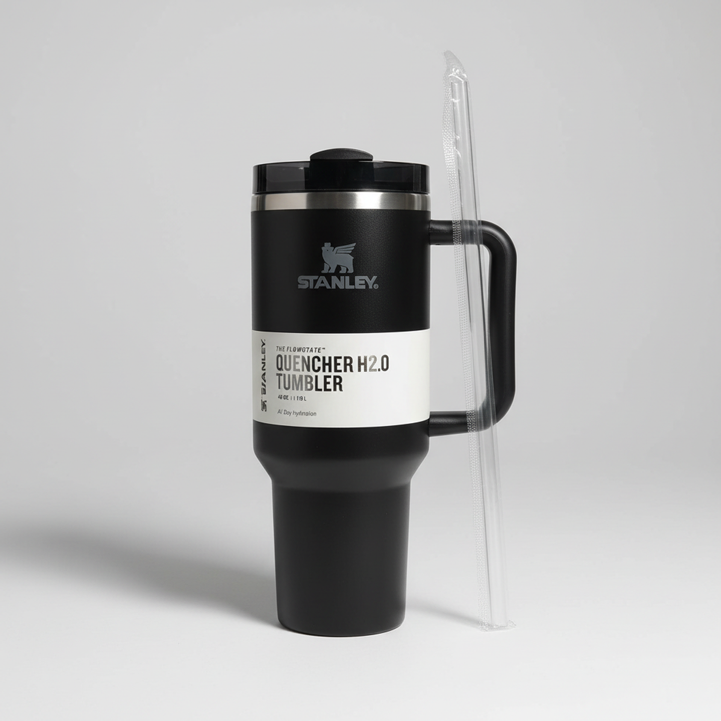 Insulated Straw Tumbler - 40 OZ Stanley Quencher H2.0 Tumbler with Straw Travel Mug for Cold or Hot Drinks Love Shack Fancy