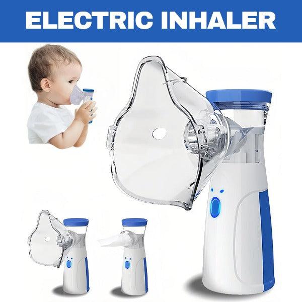 Portable Steam Inhaler - Adjustable Silent Nebuliser with 2 Masks (1 Big + 1 Small) & Mouthpiece