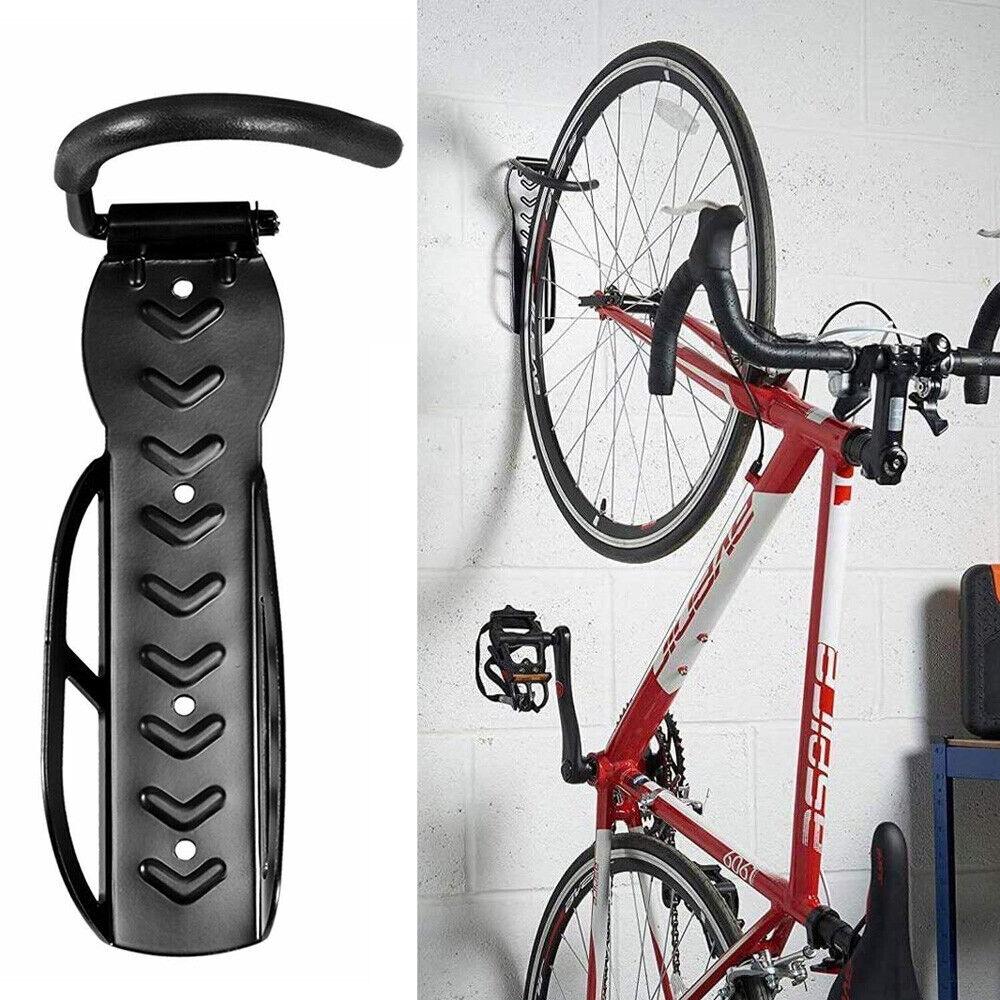 Best Bike Wall Mount - 4x Steel Bike Rack Stand Storage Wall Mounted Hook Hanger Bicycle Holder Hanging