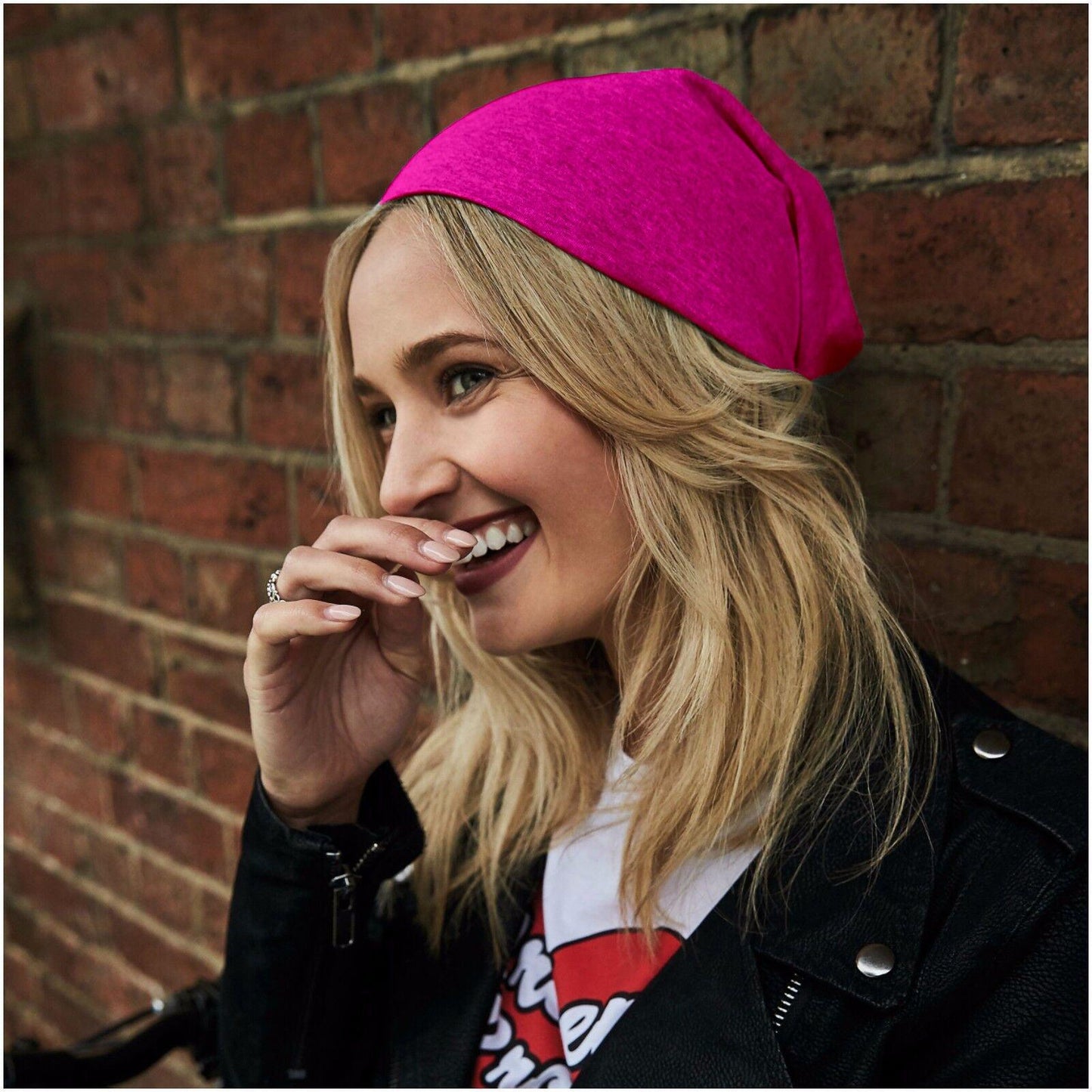 Slouchy Beanie Hats UK - Jersey Stretch Beanie Hat Soft Thin Warm Cotton Skull Cap