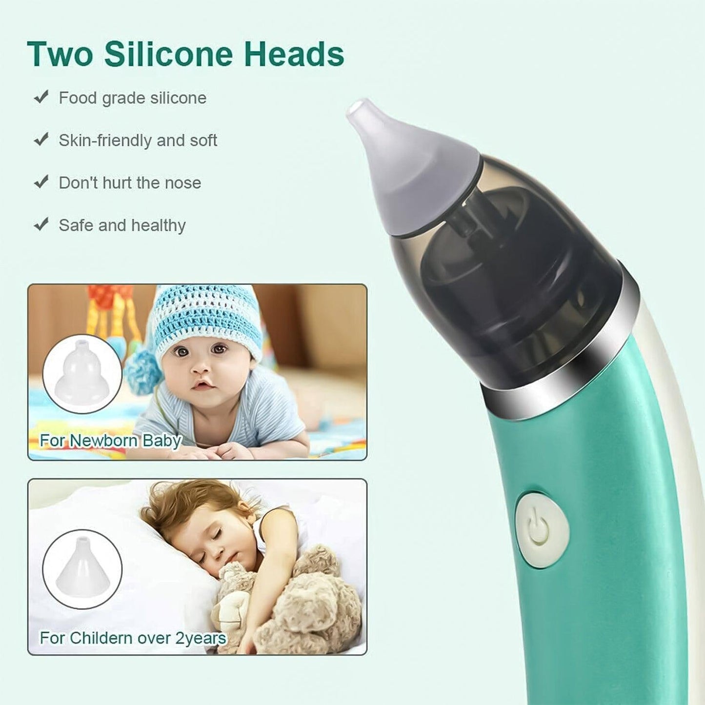 Electronic Nasal Aspirator - Electric Nasal Aspirator Boots - Electric Vacuum Sucker Nose Cleaner For Baby Nasal Aspirator Nose Snot Cleaner