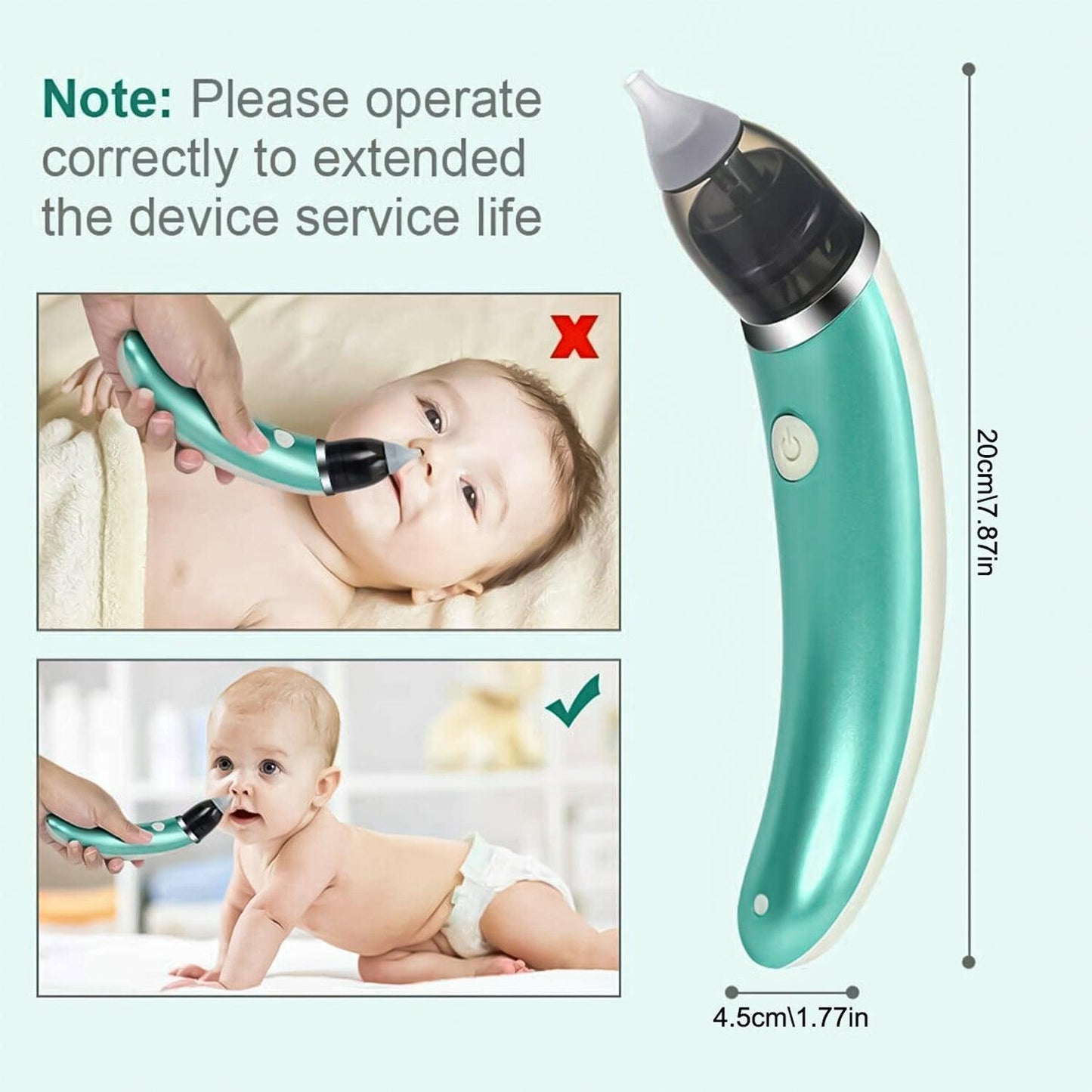 Electronic Nasal Aspirator - Electric Nasal Aspirator Boots - Electric Vacuum Sucker Nose Cleaner For Baby Nasal Aspirator Nose Snot Cleaner