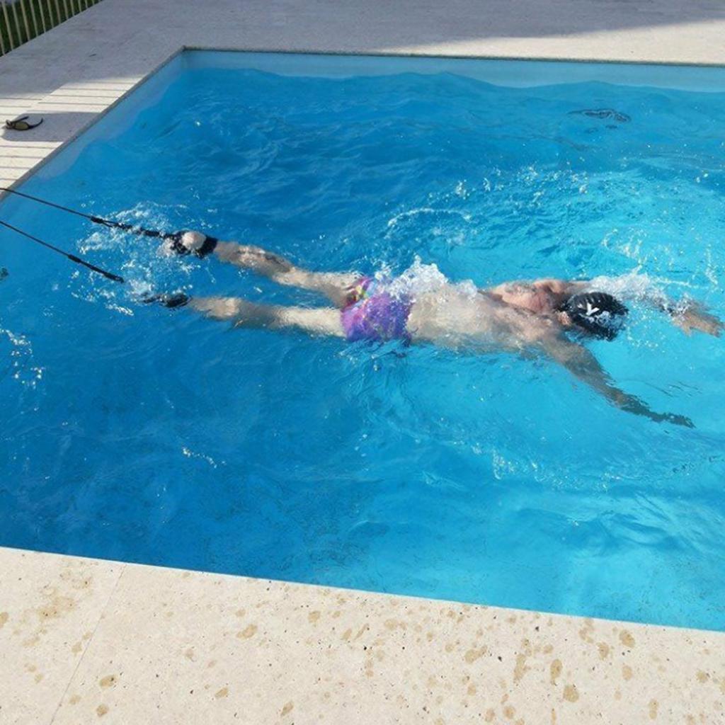 Swim Resistance Band - 3M/4M Swim Trainer Belt Swimming Resistance Tether Leash Pool Training Harness