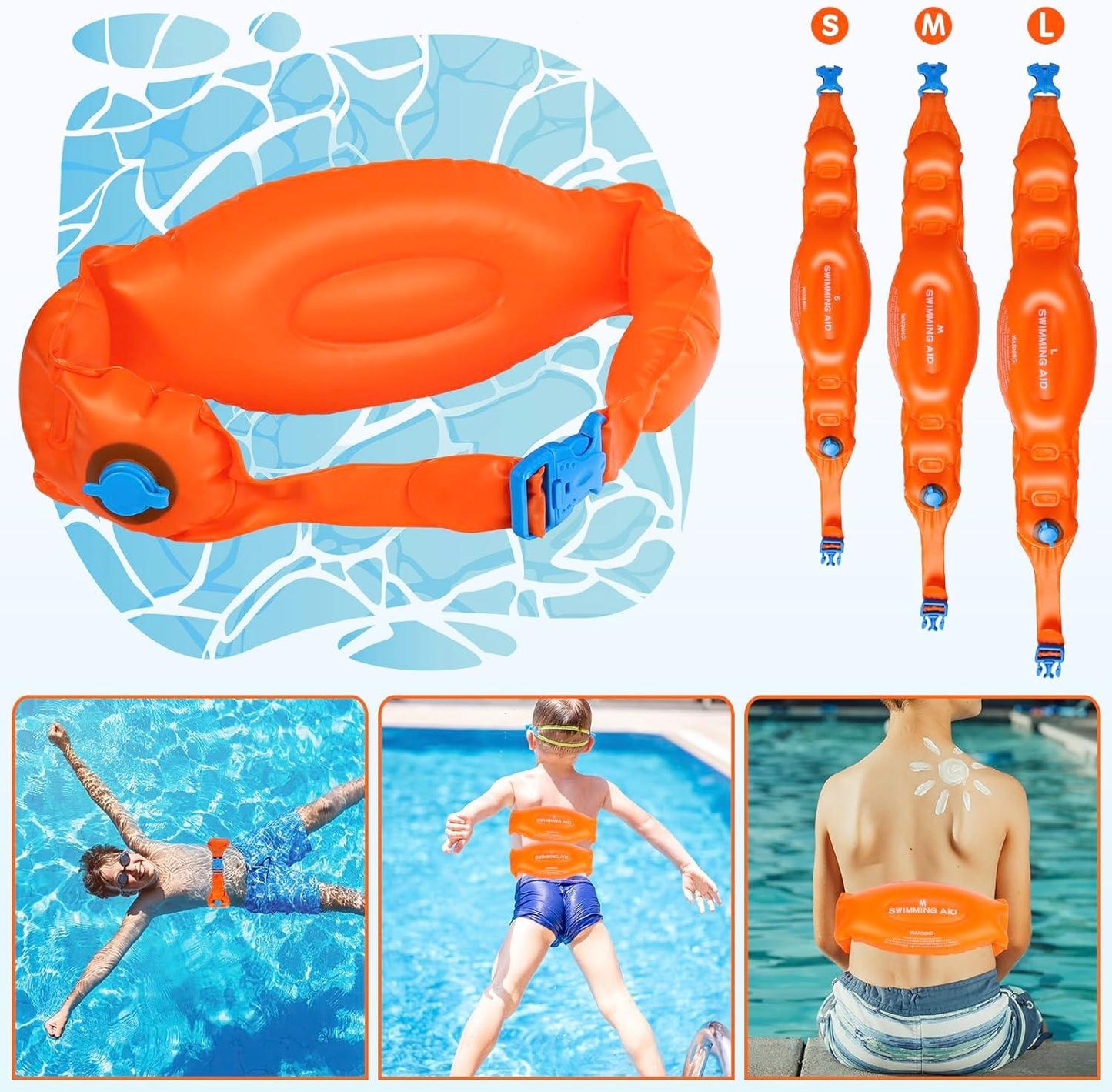 Swim Float Belt - Pool Float Swimming Training Aid Buoyancy Waist Belts Kids And Adults