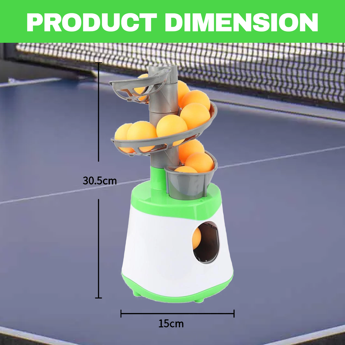 Table Tennis Robot Machine – Smart Ping Pong Trainer for Solo Practice and Drills