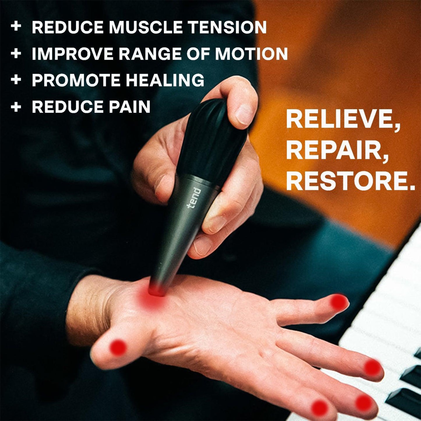 Pain Relief Massager - Portable Massage Gun For Targeted Joint and Tendon Pain Relief