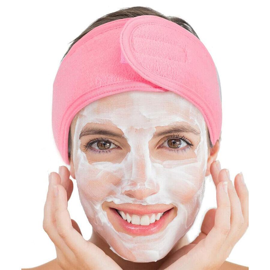 Spa Facial Headband - Make up Hair Band Terry Cloth Headband Stretch Towel for Sport Yoga Shower