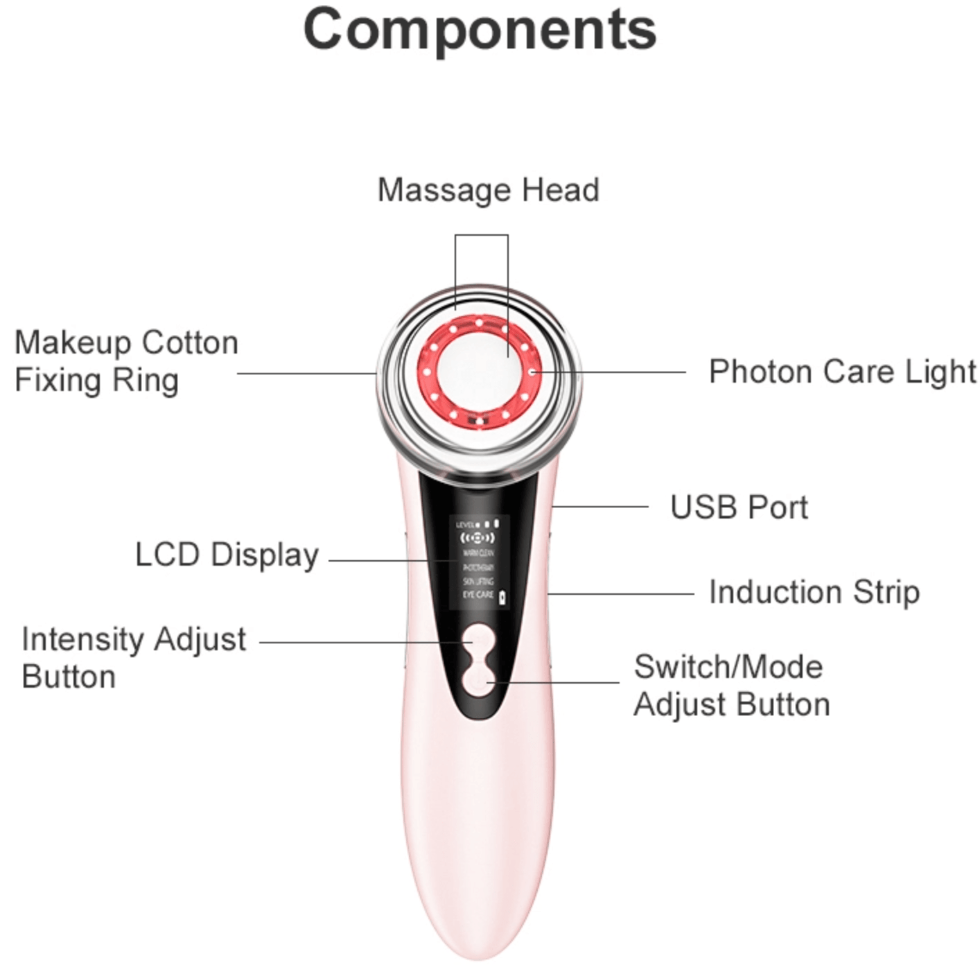 Skin Tightening Machines - Photon LED Light Skin Rejuvenation Therapy Device RF EMS Lifting Firming Beauty