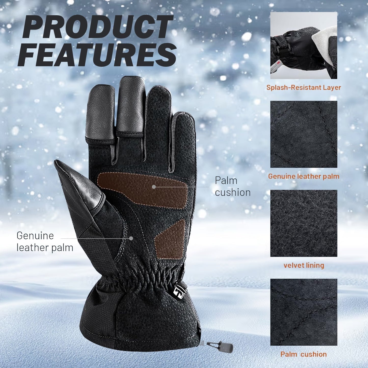 Winter Photography Gloves - PGYTECH Professional Outdoor Gloves for Photographers