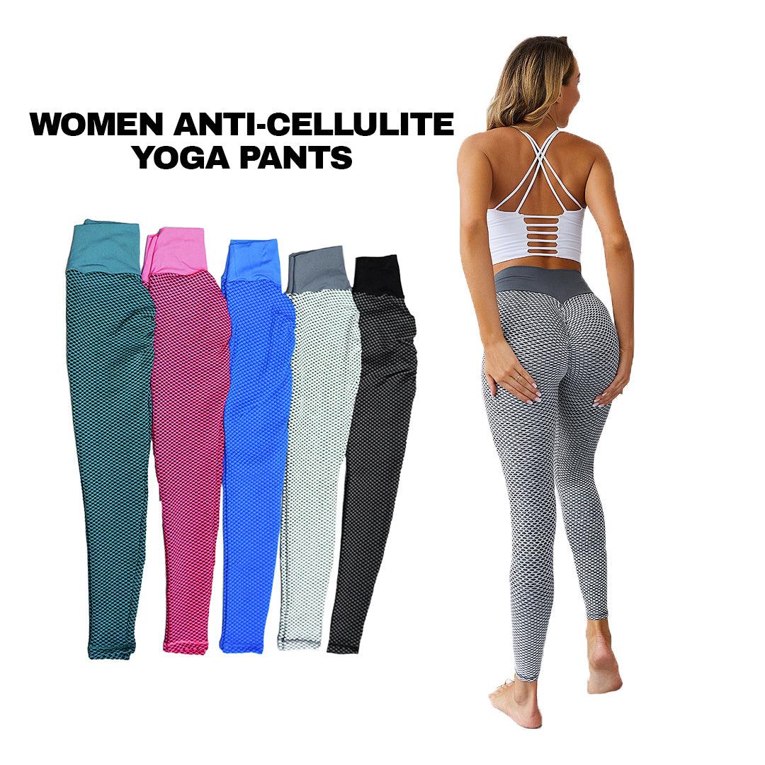 Anti Cellulite Leggings - Women Anti-Cellulite Yoga Pants Push Up Tik Tok Leggings Bum Butt Lift Sport Gym