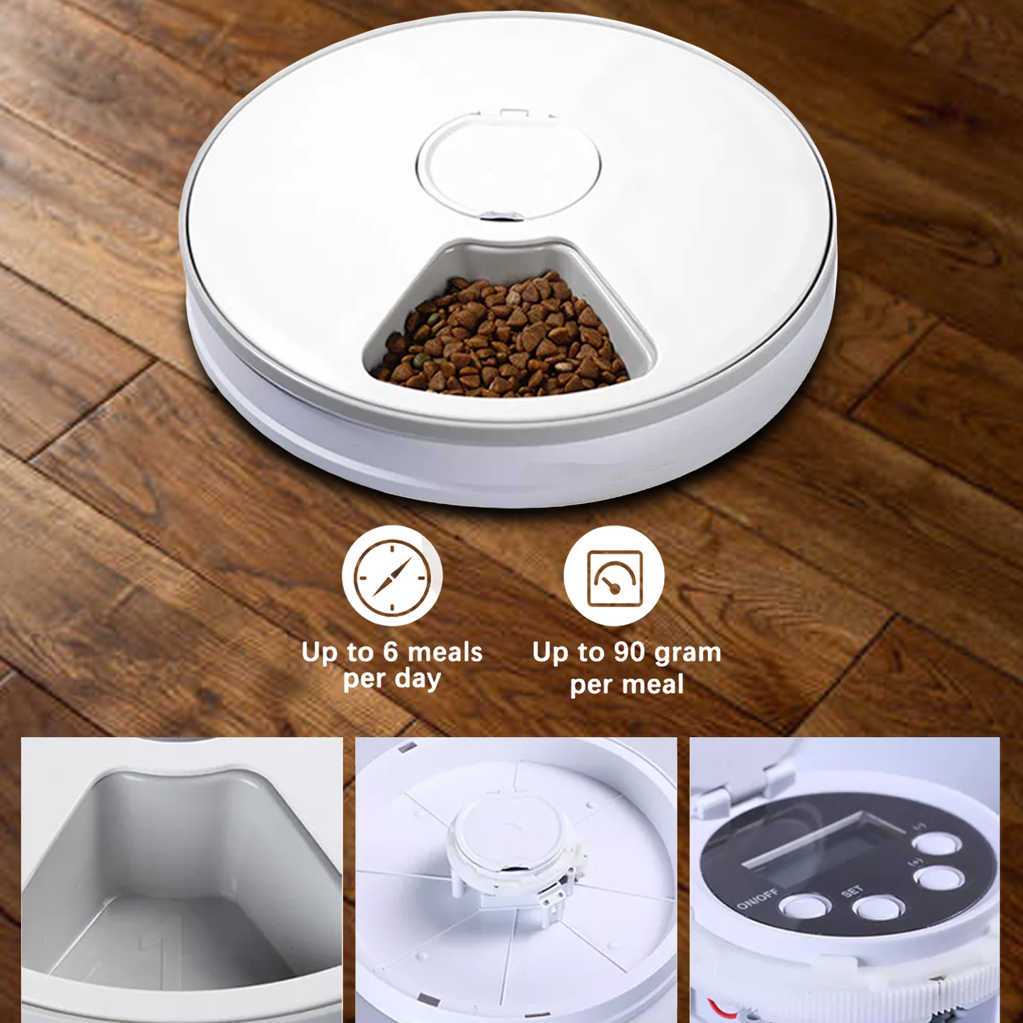 Timed Pet Feeder – Automatic & Scheduled Meal Dispenser for Healthy Pet Feeding