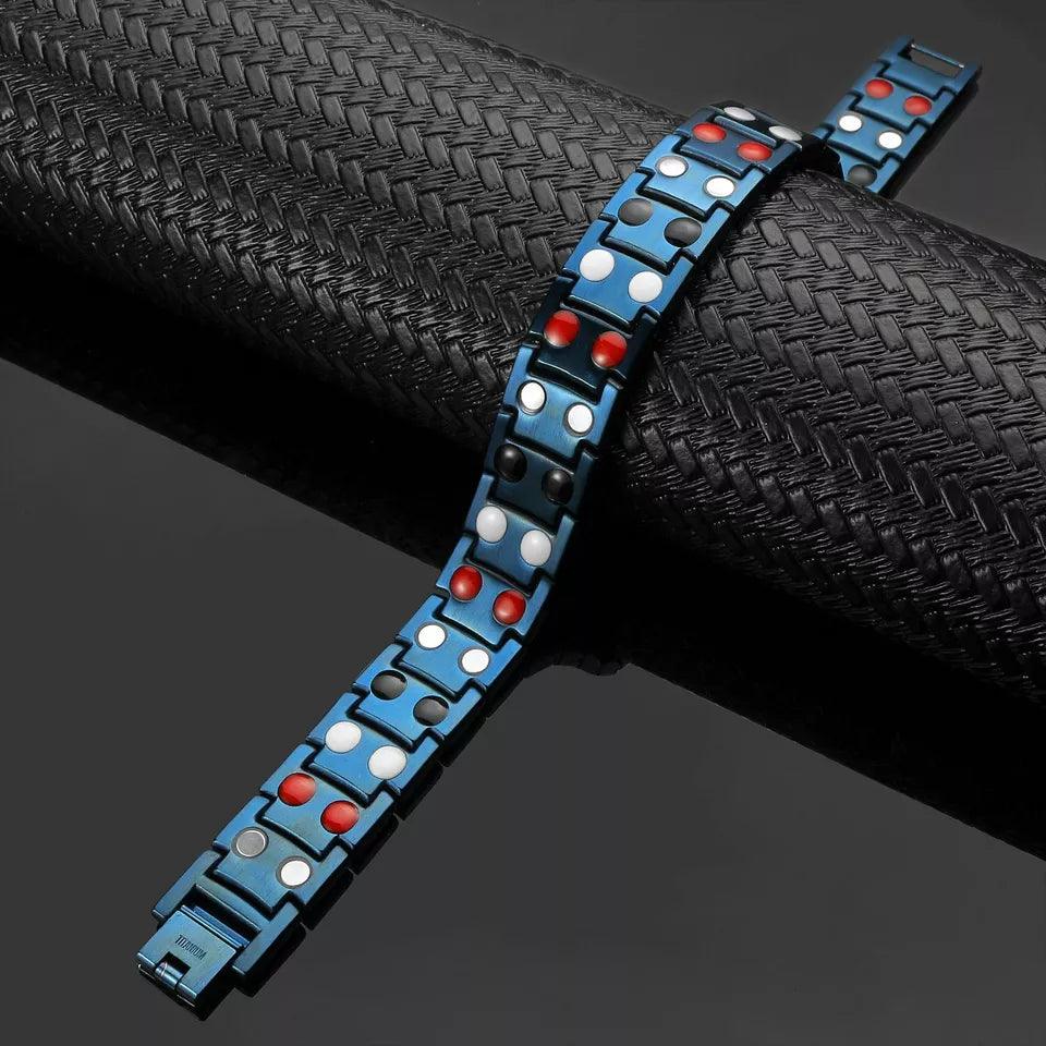 Magnetic Bracelet - Titanium Double Row Bio 4in1 Magnetic Bracelet | Arthritis Pain Relief