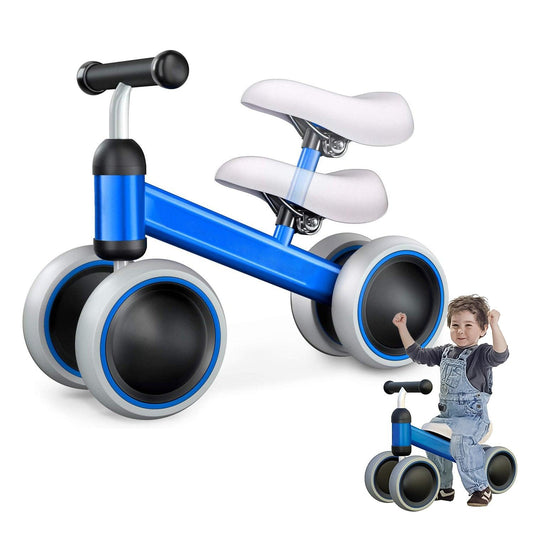 Toddler Balance Bike - Baby Bike Blue Kids Trike No Pedal Free Toddler For 1-2 Year Old