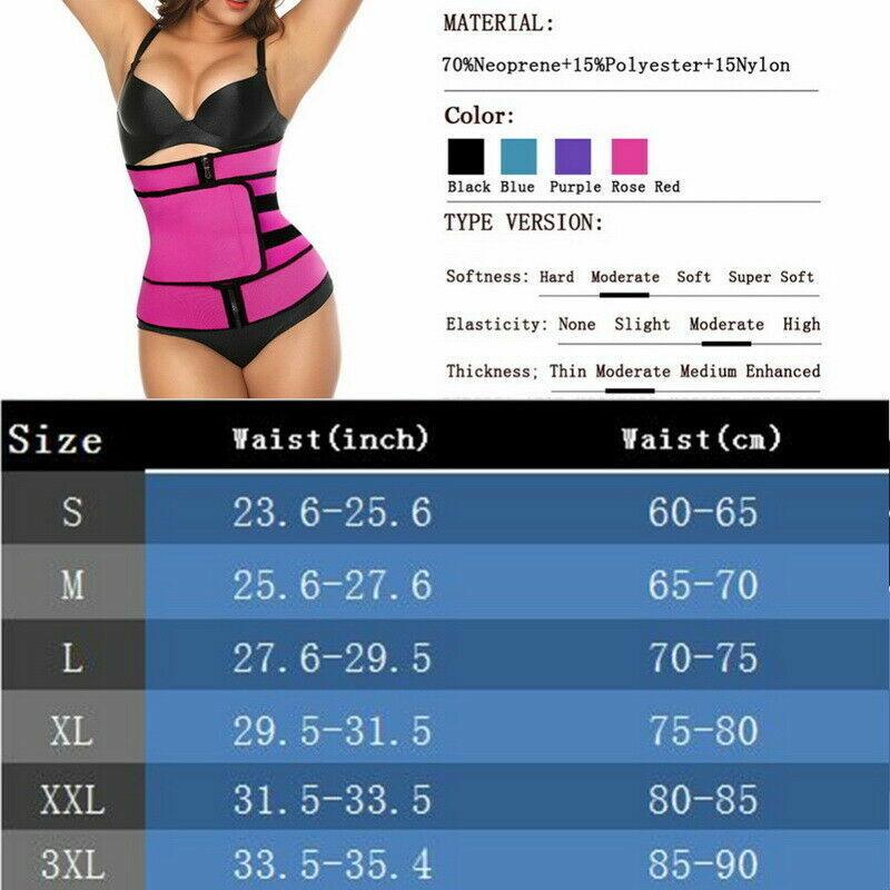Slim Belt for Belly Fat - Adjustable Sauna Sweat Belt Women Waist Trainer Vest