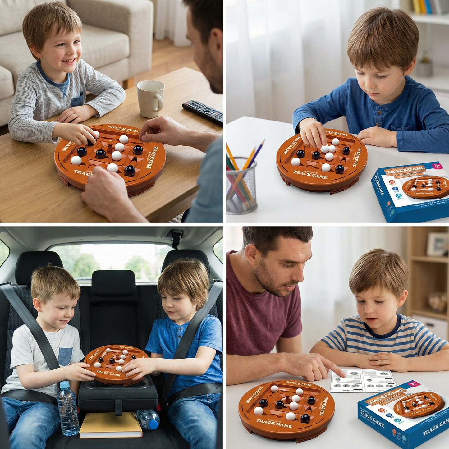 Rotating Logic Strategy Game – 4-in-a-Row Family Brain Teaser