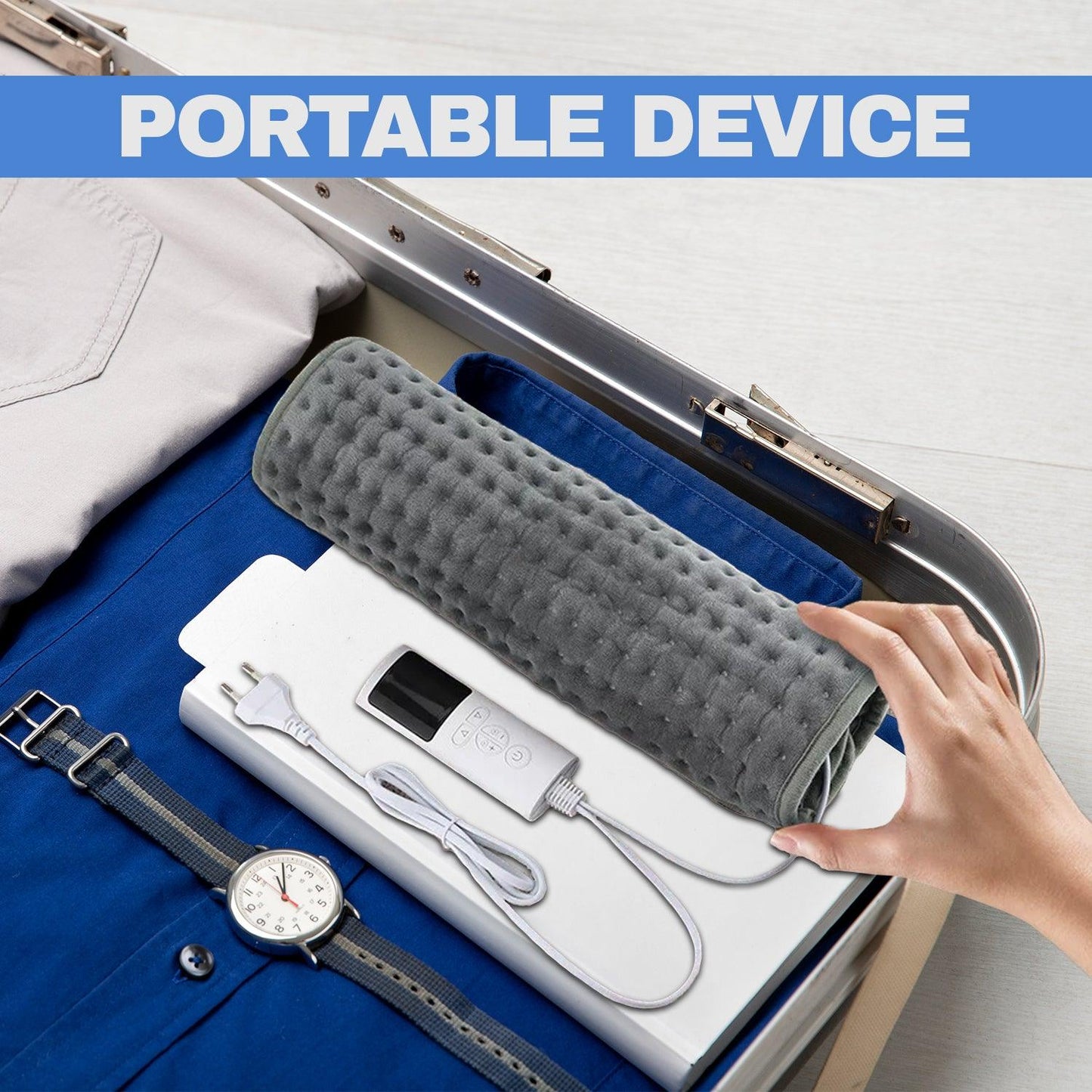 Heated Foot Pad - Electric Heating Warmer for Feet with 9 Heating Settings 4 Timers, Auto Shut Off and Machine Washable-Fast Heating Pad Cushion for Foot