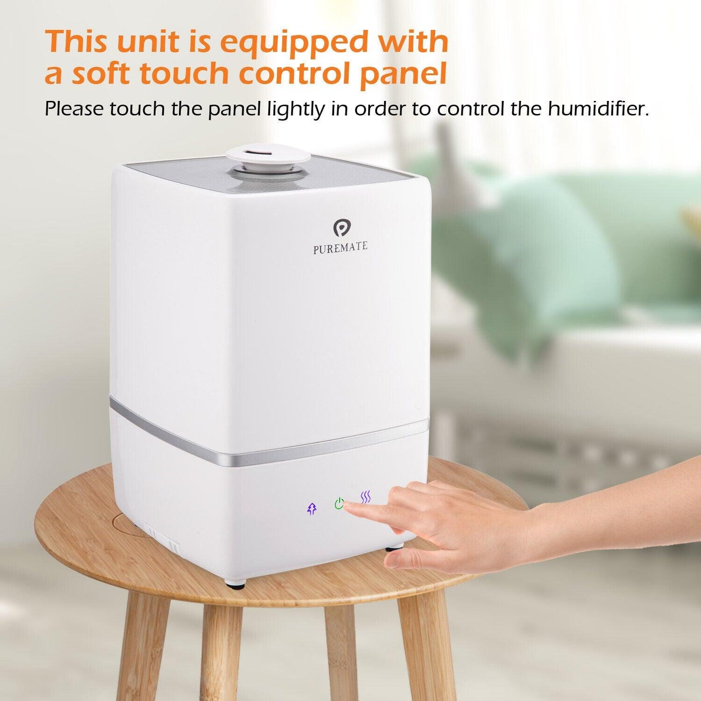 Cold Mist Humidifier - Auto Shut-Off Ultrasonic Cool & Warm Mist Humidifier with Ioniser and Aroma Diffuser Tray