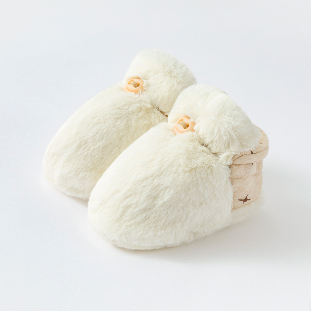Fluffy sock shoes for babies