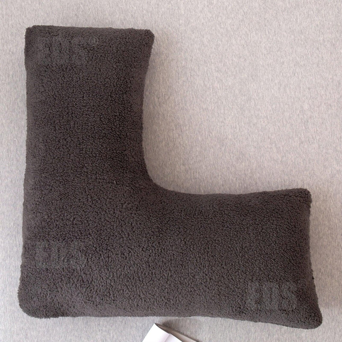 V Shaped Pillows UK - Teddy Fleece Orthopaedic Pillow with Pillow Case Pregnancy Maternity