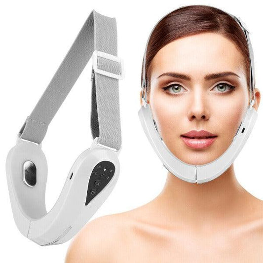 Double Chin Massager - Electric V-Face Shaping Massage Face Lifting Slim Double Chin Removal Machine