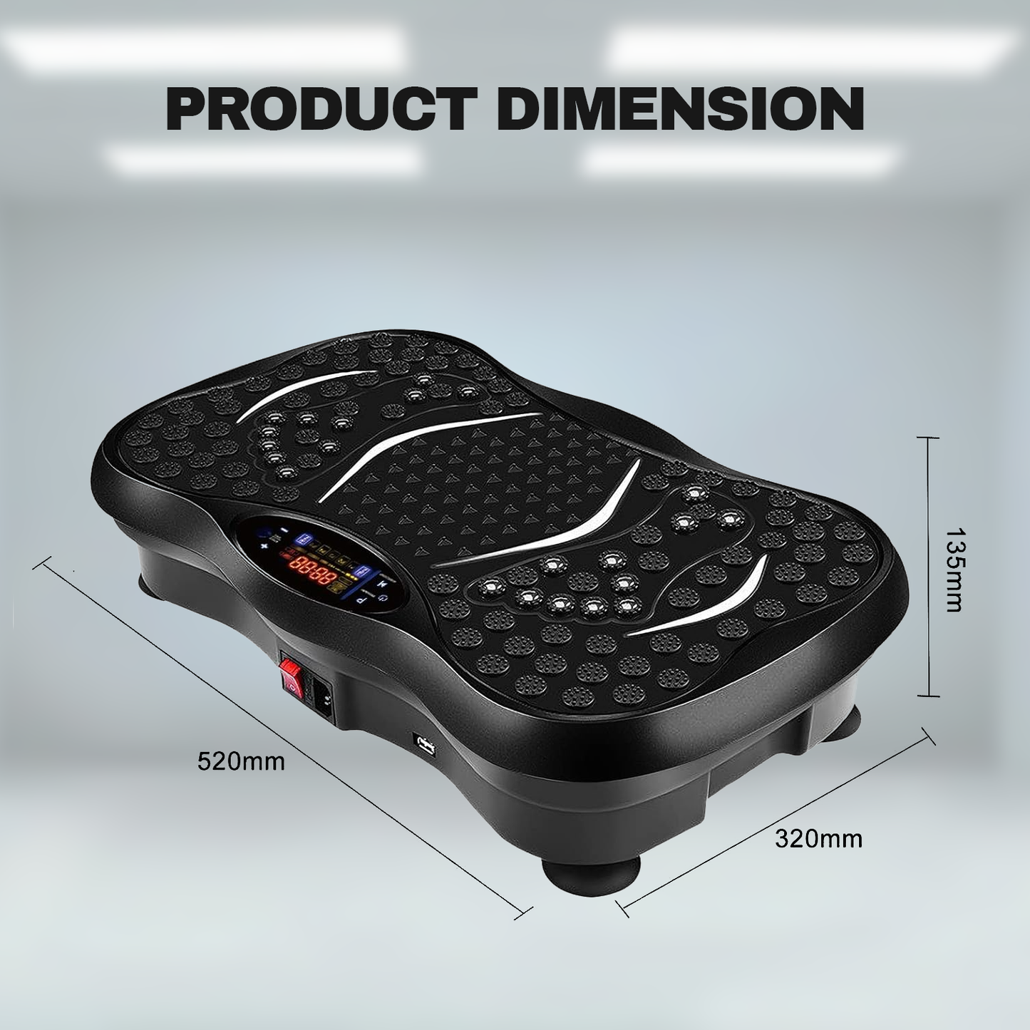 Vibrating Exercise Plate – Home Gym Workout Machine for Weight Loss & Muscle Toning