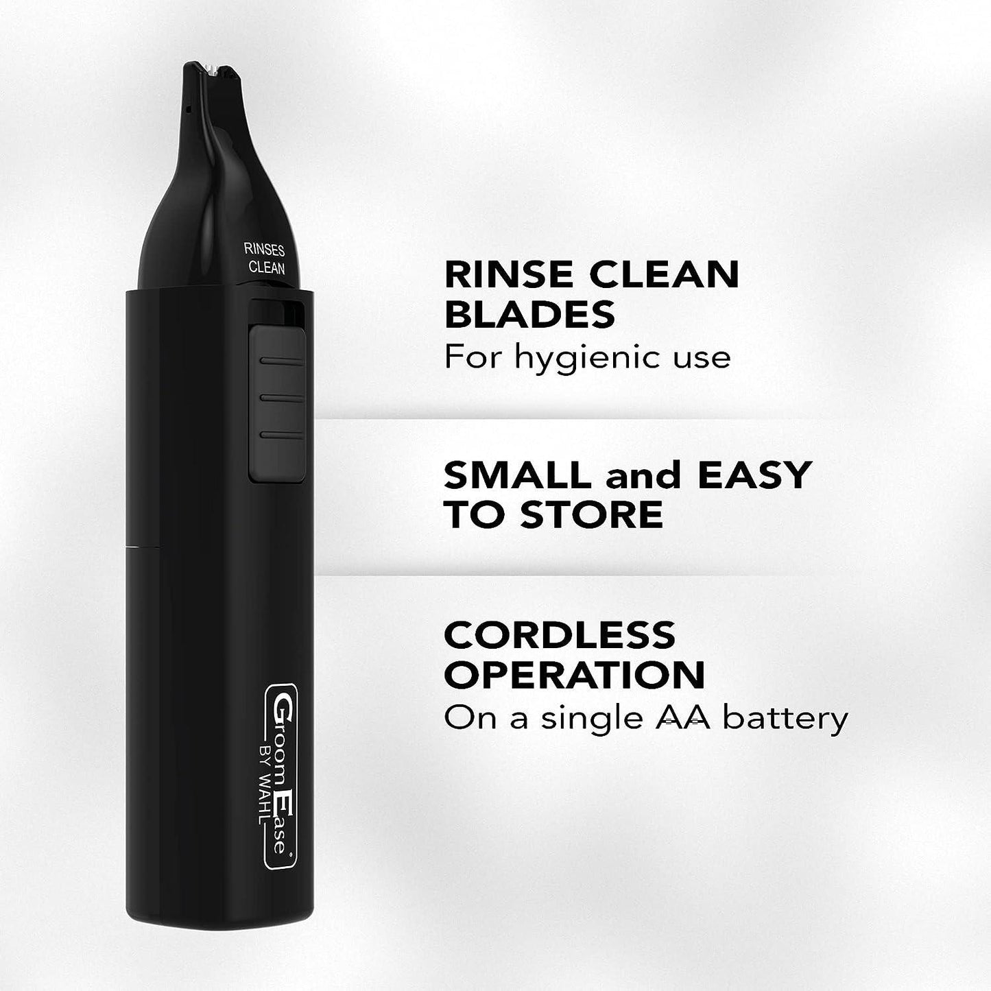 Nose Hair Clippers - Groomease Ear Nose Trimmer Cordless Eyebrow