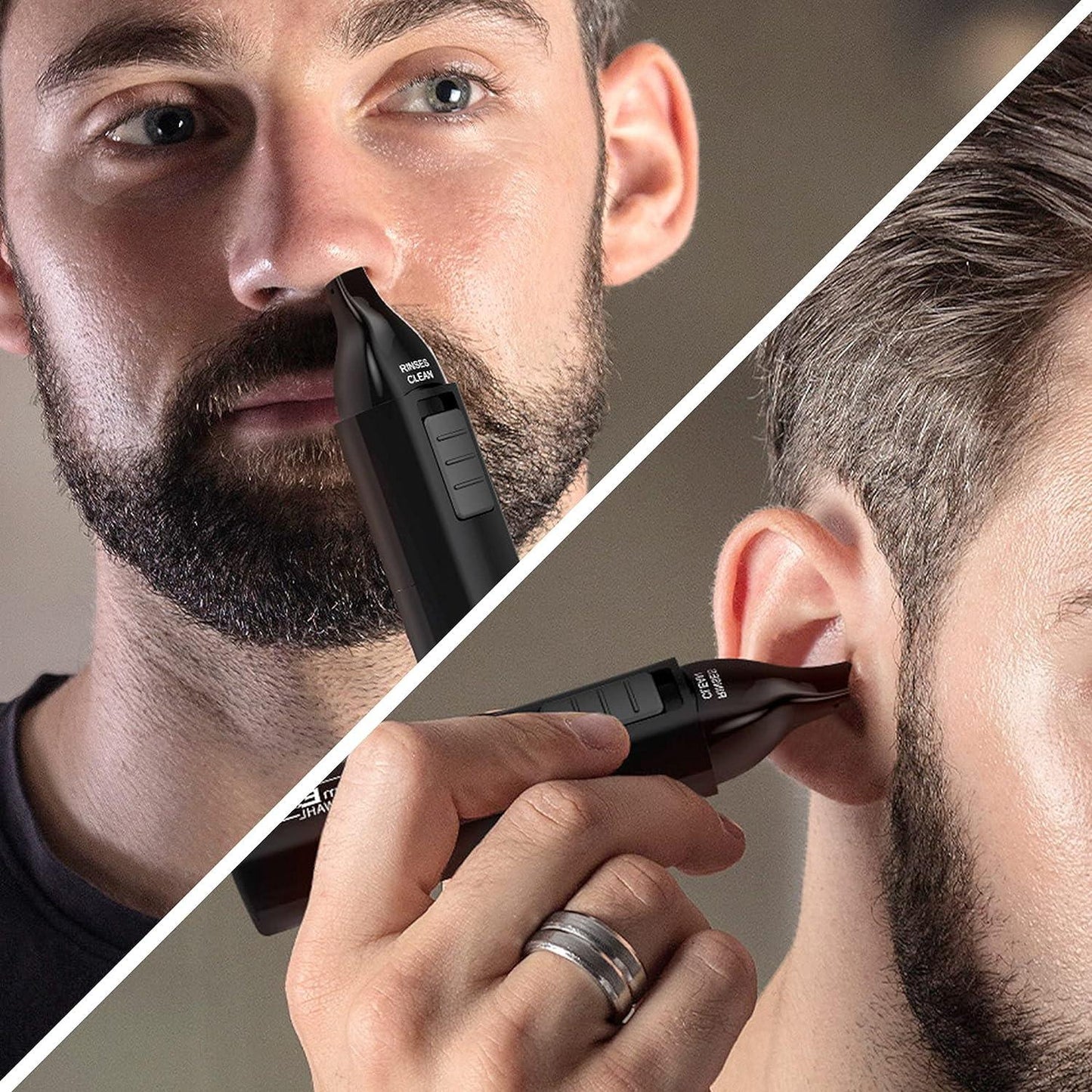 Nose Hair Clippers - Groomease Ear Nose Trimmer Cordless Eyebrow
