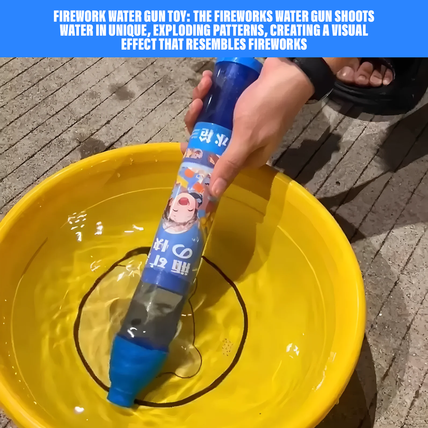 Water Fireworks Toy – Sprinkler Toy for Backyard Water Play & Summer Entertainment
