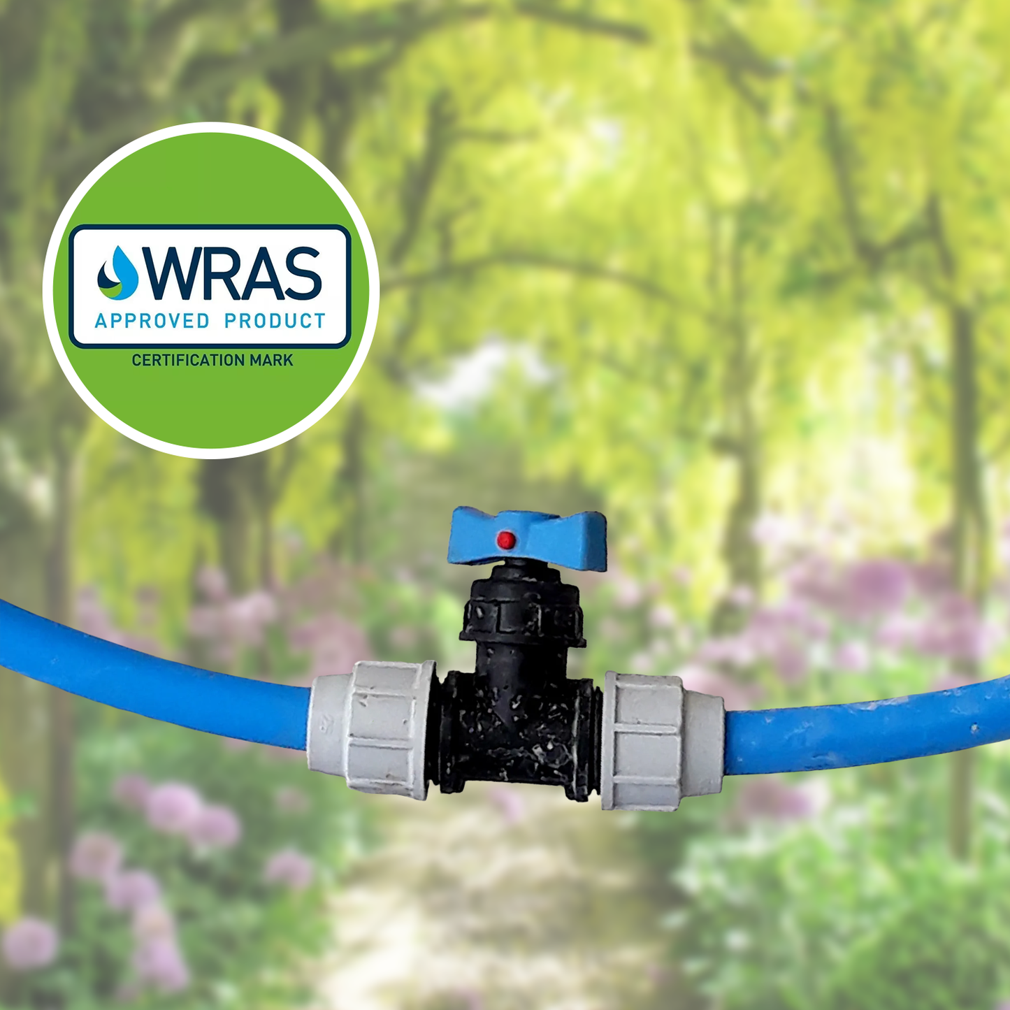 Water Stop Valve – Brass Shut Off Valve for Garden Hose, Pipe, or Tap Connection