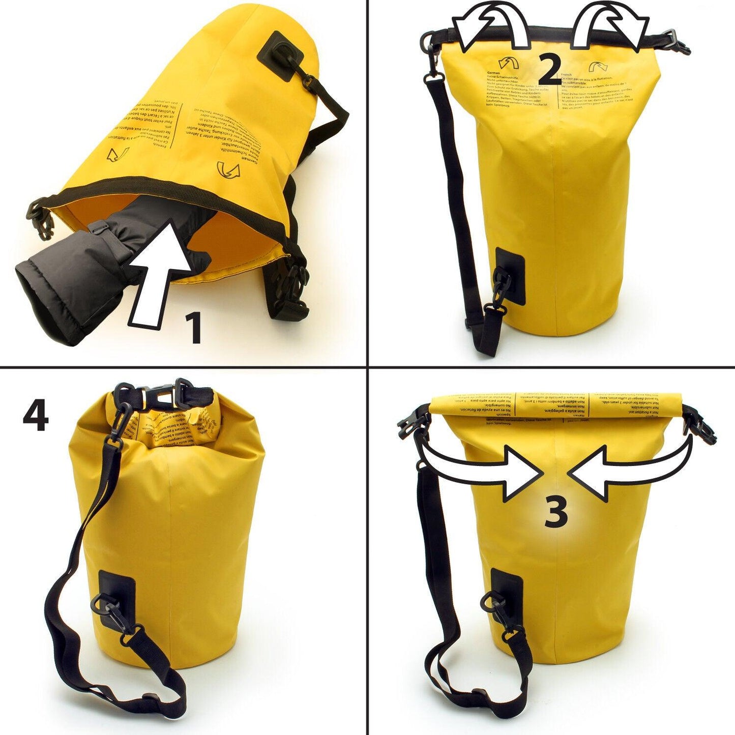 Small Dry Bags UK - 5L 10L 20L Waterproof Dry Bag Storage Dry Sack Hiking Camping Kayaking Fishing
